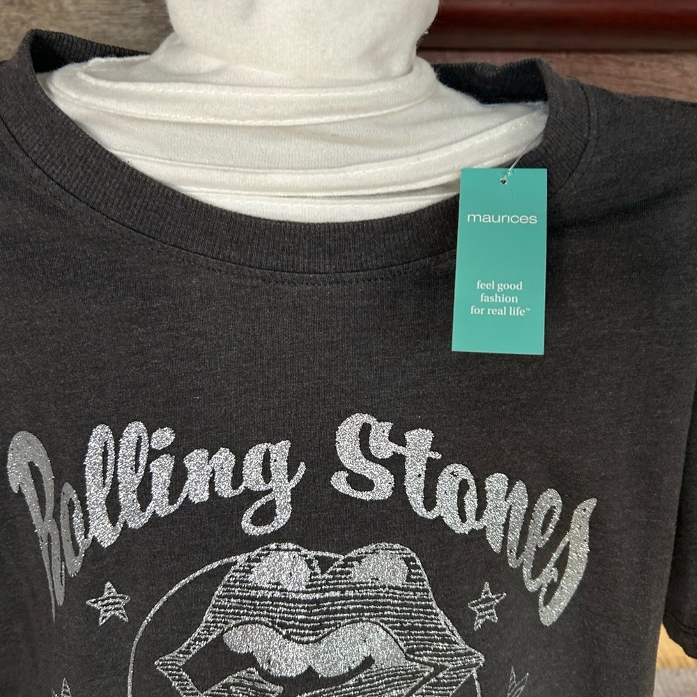 NWT-Rolling Stone’s 1981 American Tour Graphic Band Tee- XS - Picture 4 of 9
